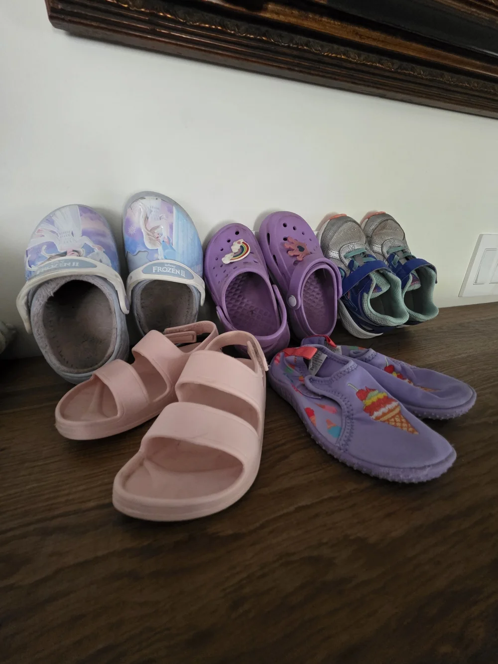 CROCS Kids Pink and Purple Assorted Sandals & Clogs